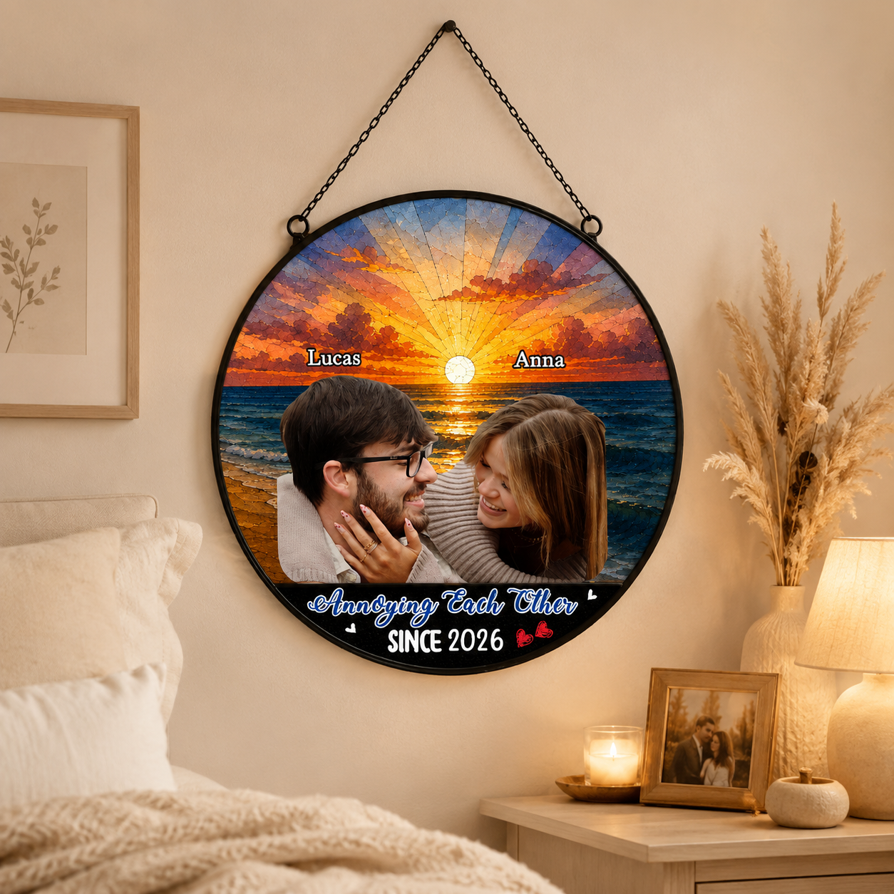 Personalized Photo Ornament: "Annoying Each Other Since"