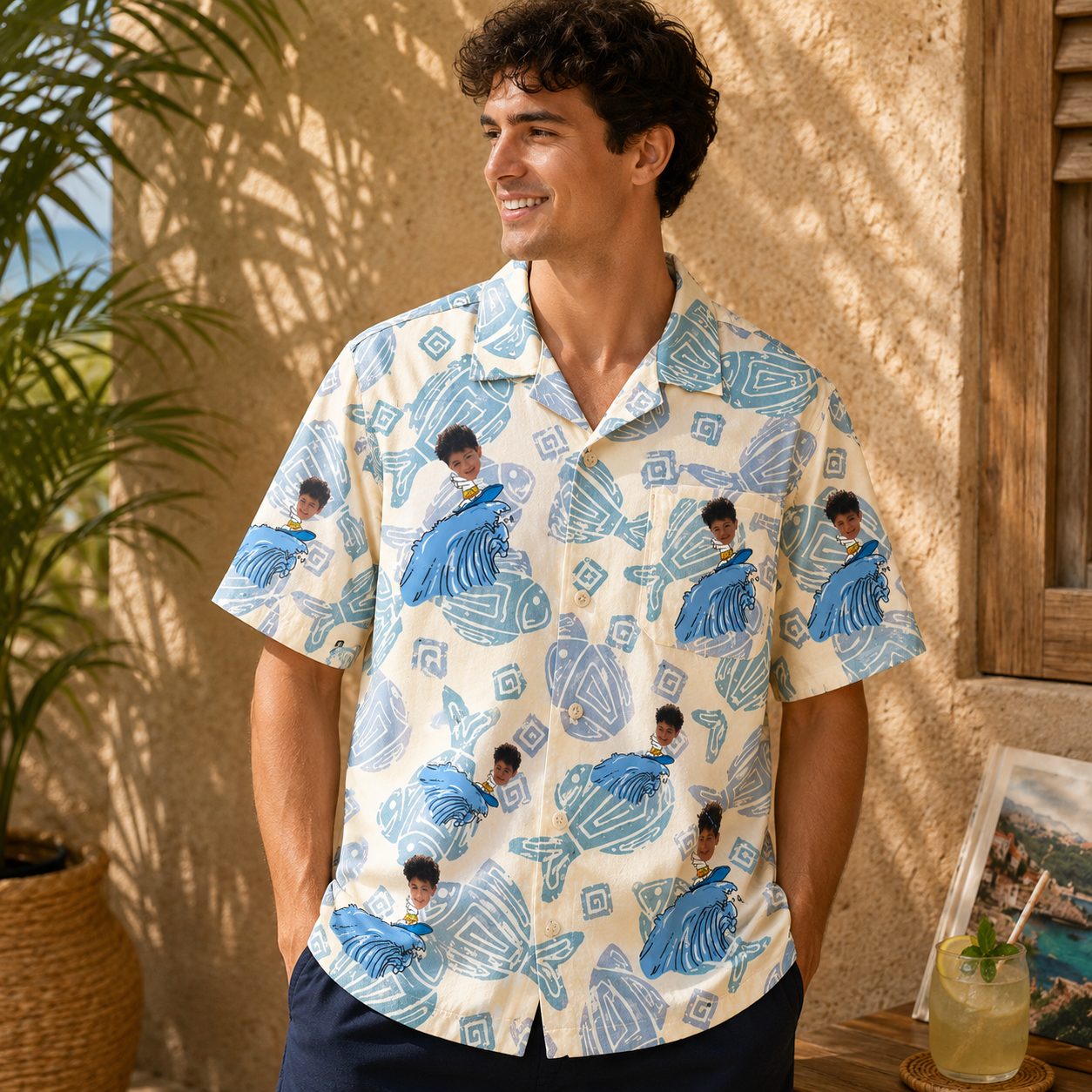 Personalized "Ocean Explorer" Aloha Shirt
