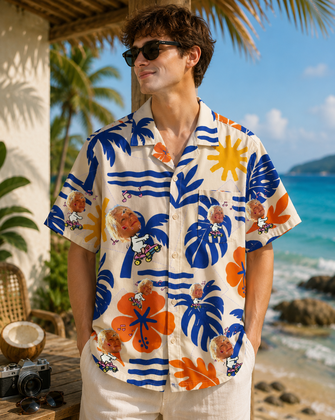 Personalized "Skater Kid" Aloha Shirt