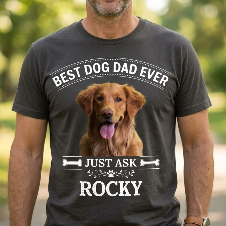 Best Dog Dad/Mom Ever Personalized Dog Photo Shirt