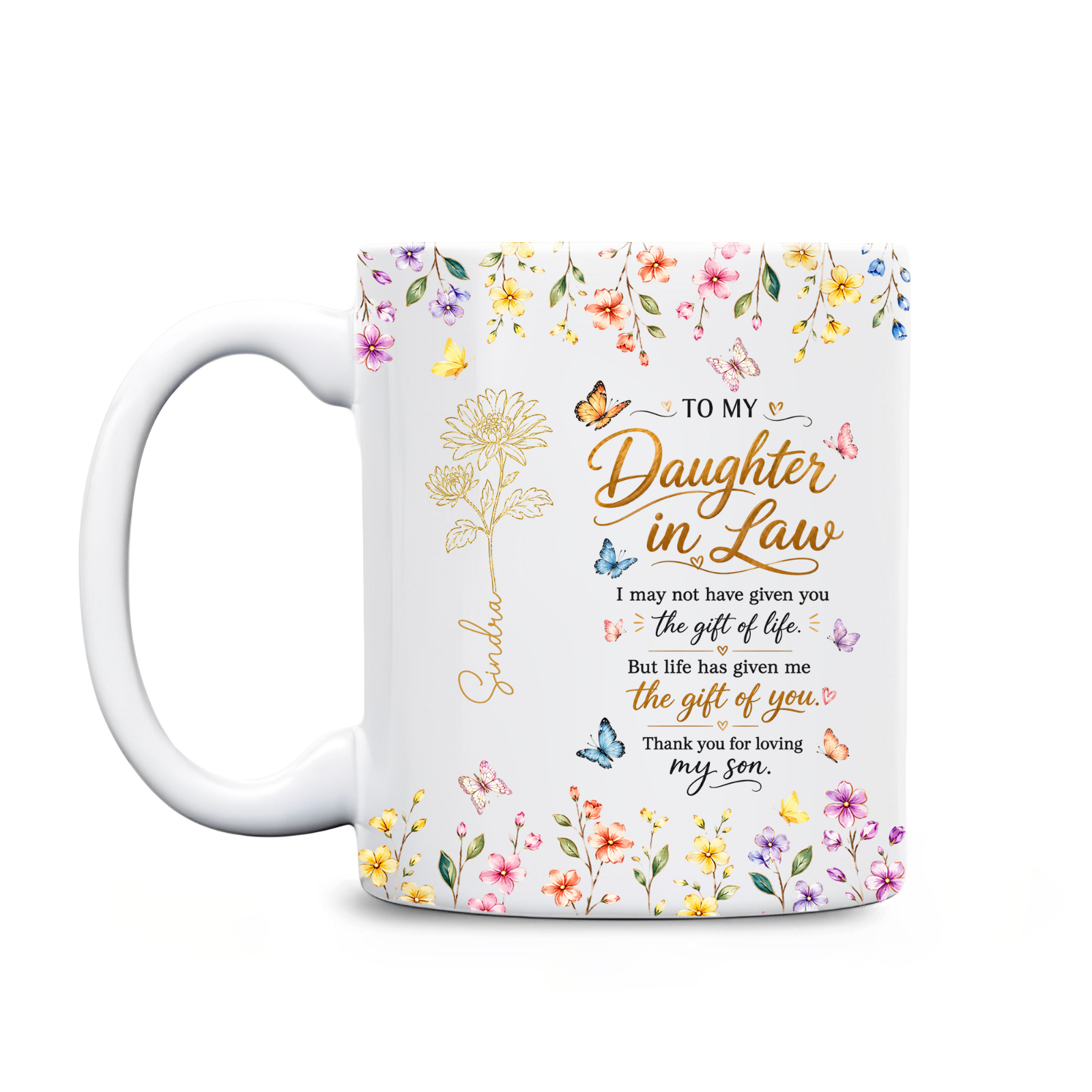 To My Daughter In Law Coffee Mug, Personalized Gift For Daughter In Law