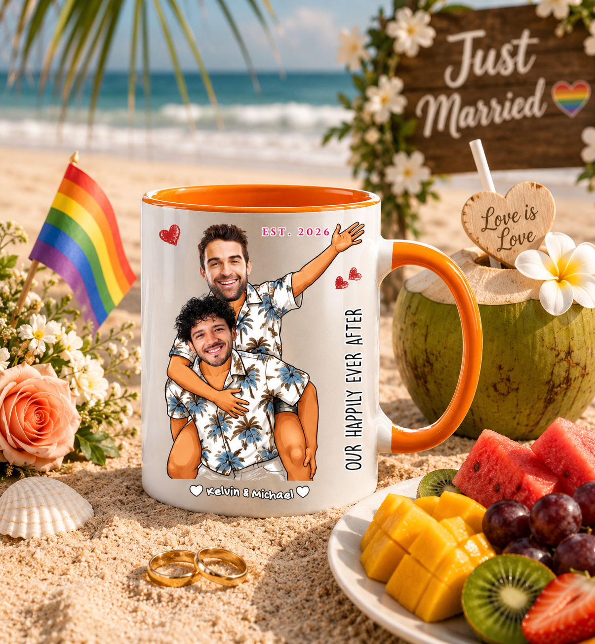 Custom "Happily Ever After" Men'S Mug