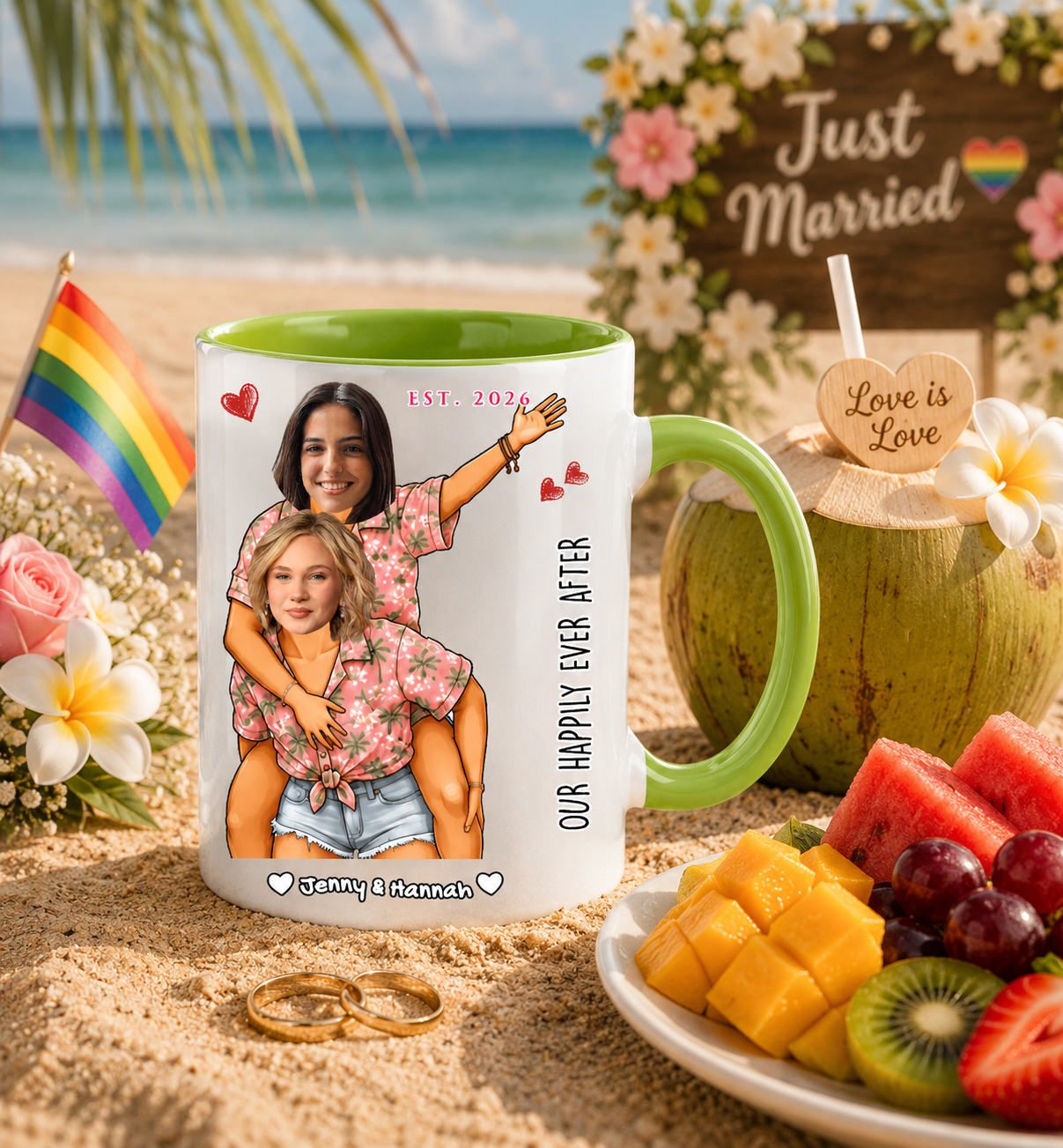 Custom "Happily Ever After" Women'S Mug
