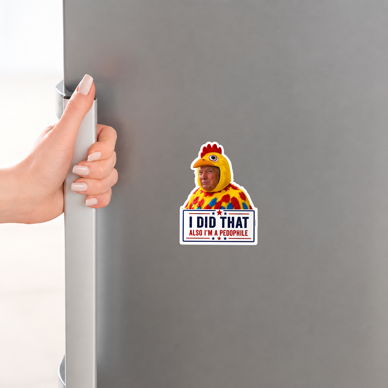 Trump I Did That Stickers | Funny Trump Sticker | Anti-Trump Meme Sticker