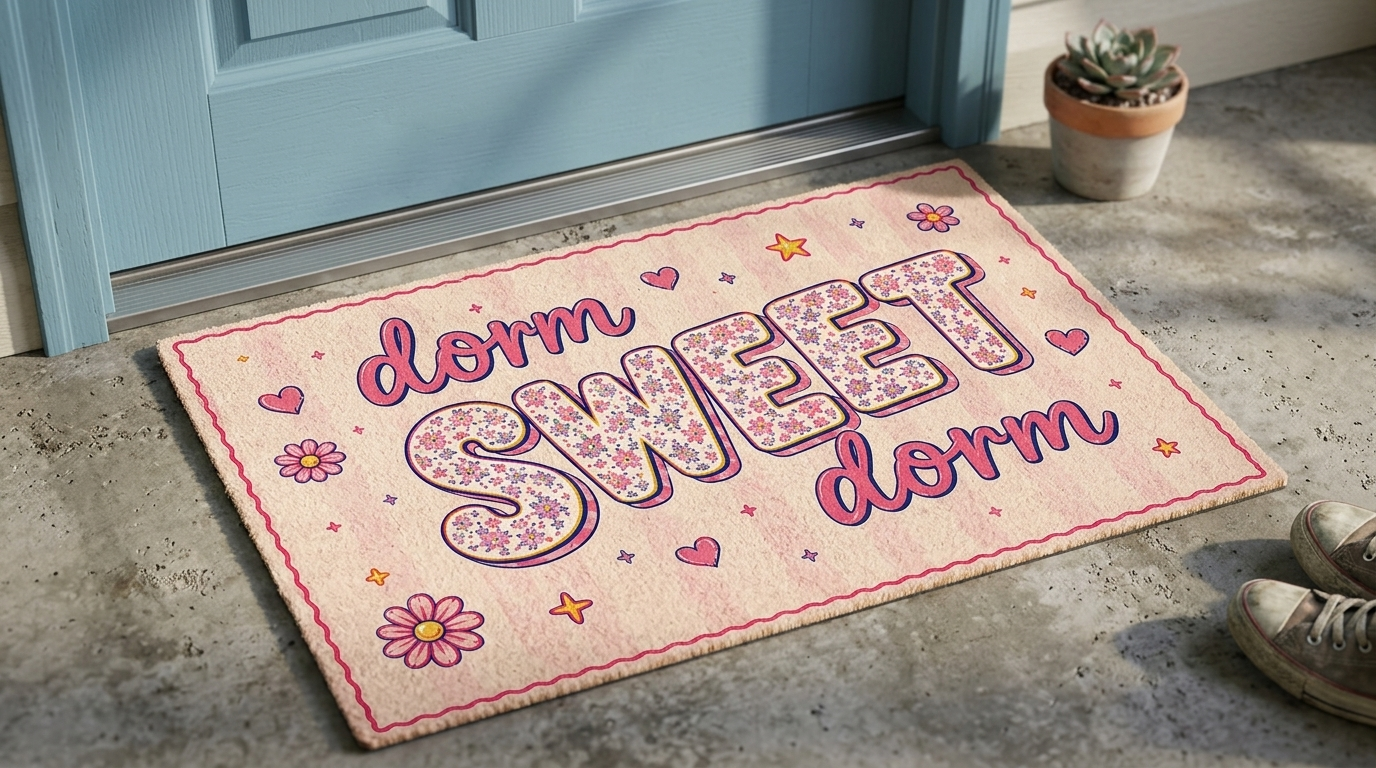 Dorm Sweet Dorm - Personalized Doormat