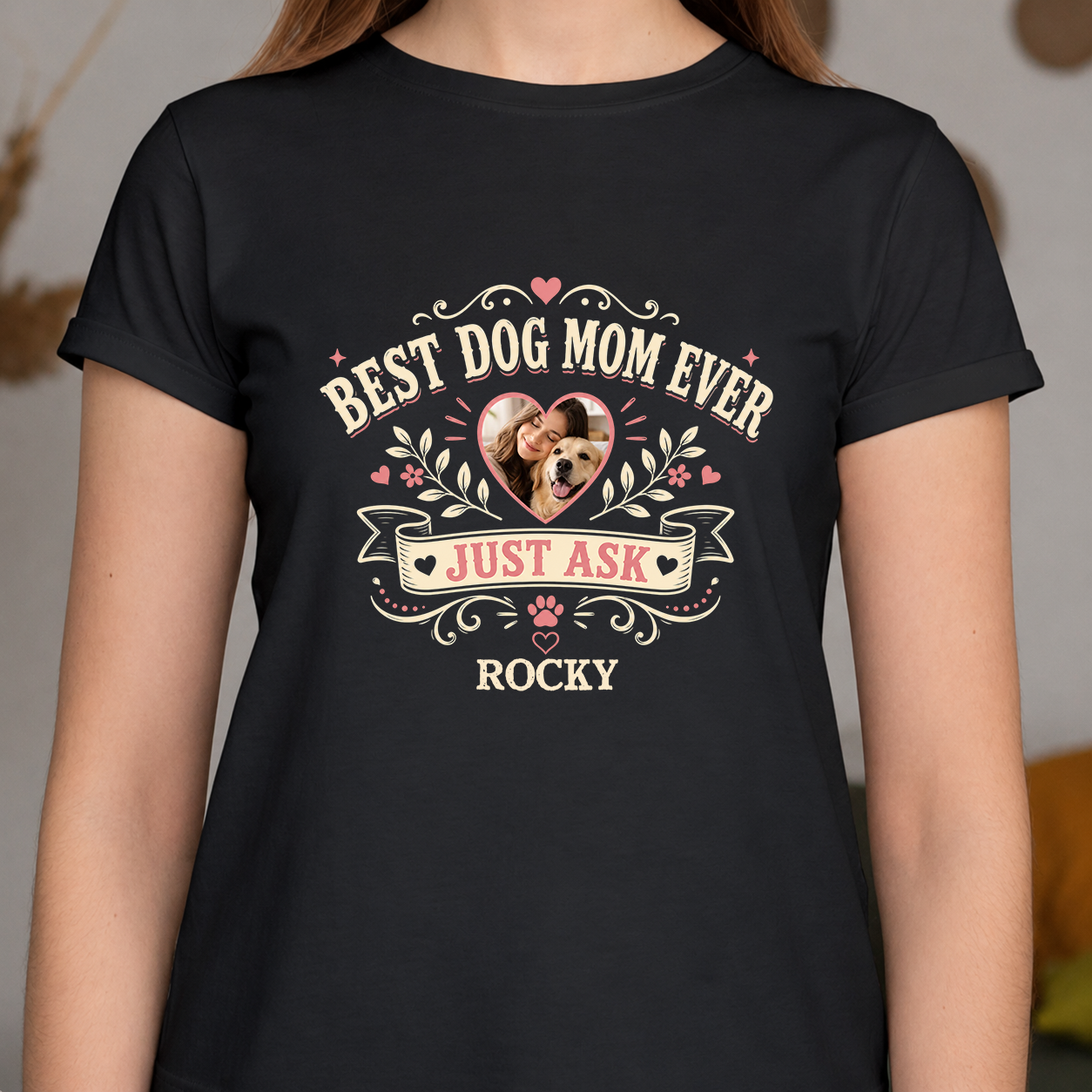 Best Dog Dad/Mom Ever Personalized Dog Photo Shirt