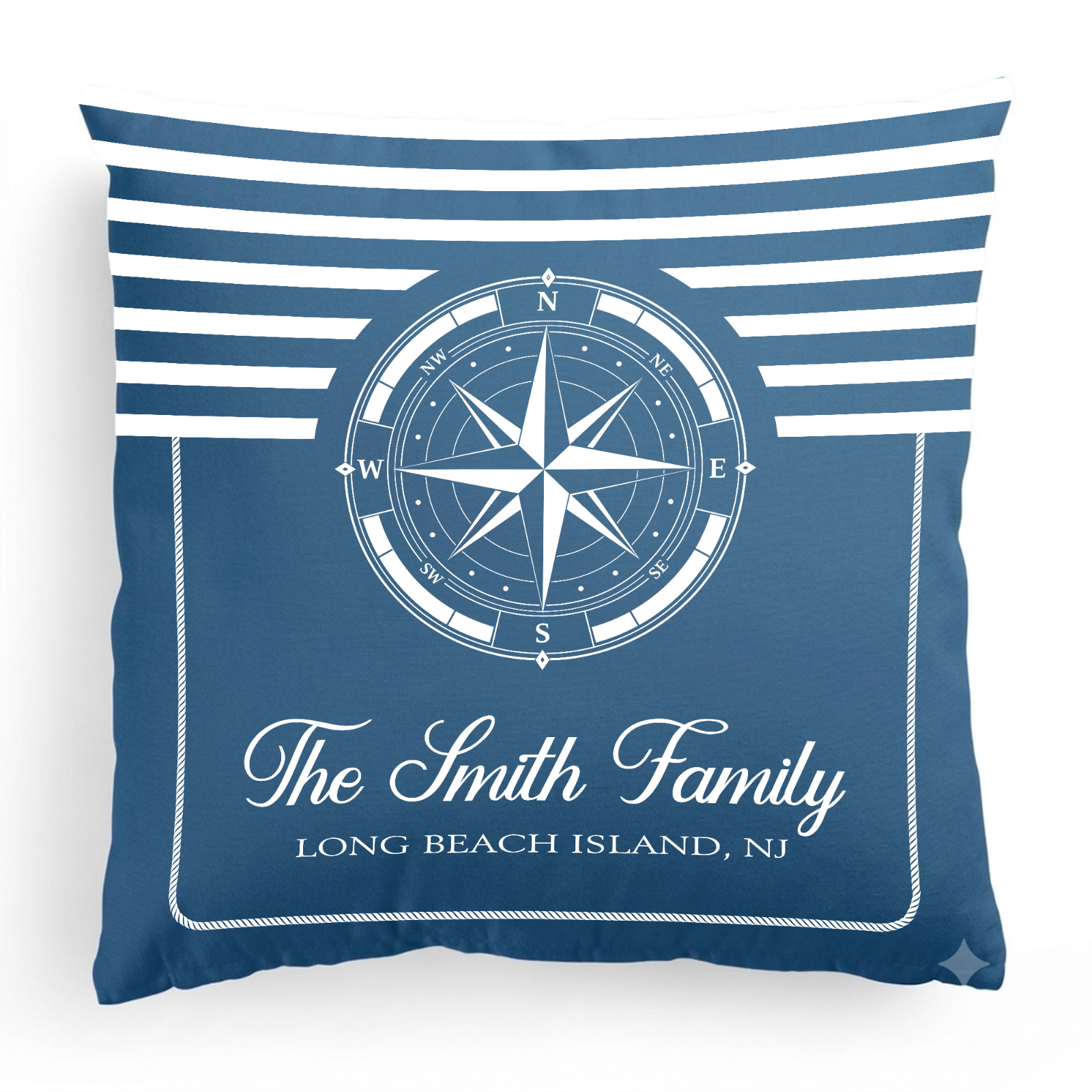 Custom Boat Name, Nautical, Anchor - Personalized Pillows