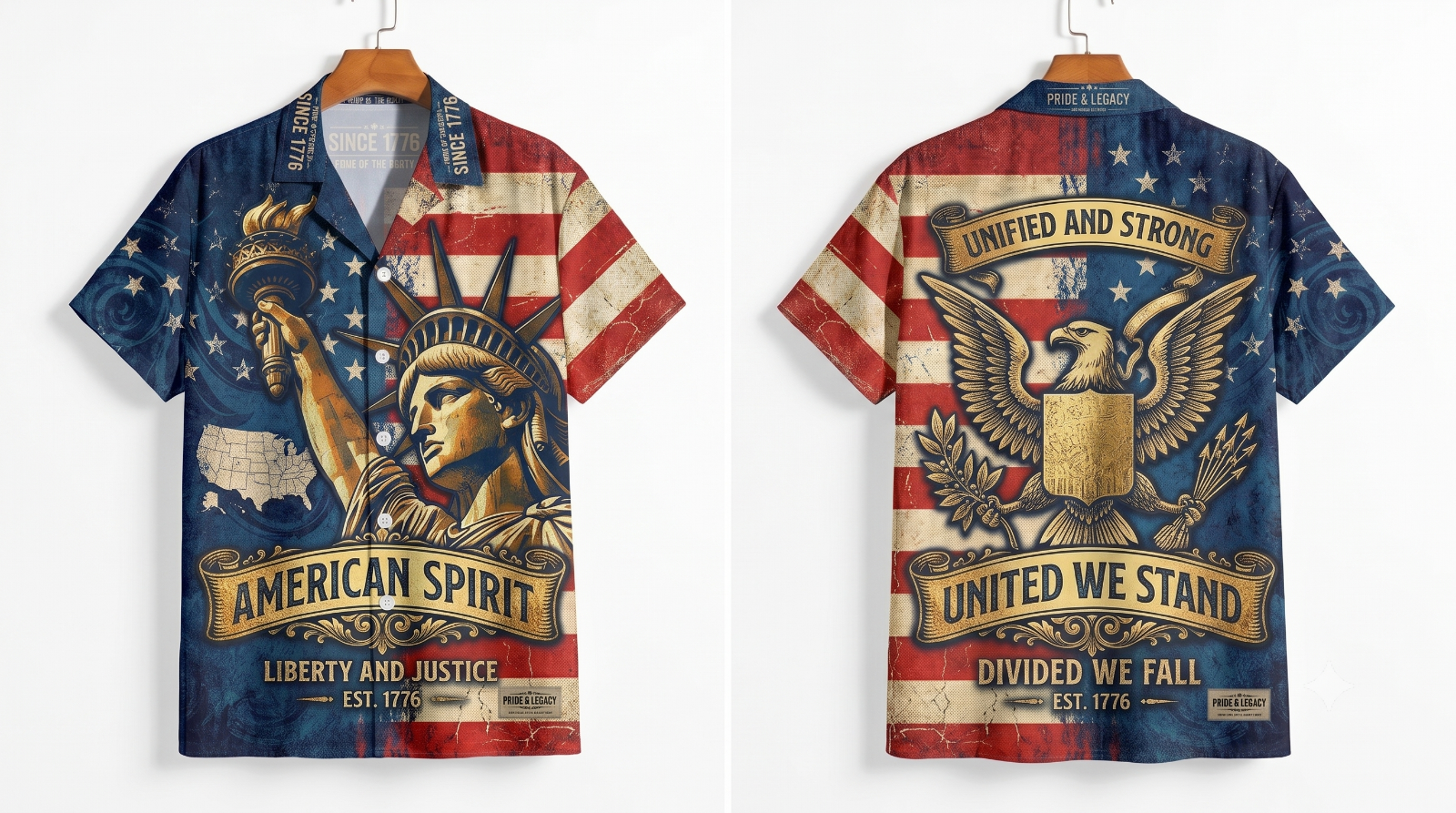 Patriotic 250th America 1776-2026 Eagle Hawaii Shirt