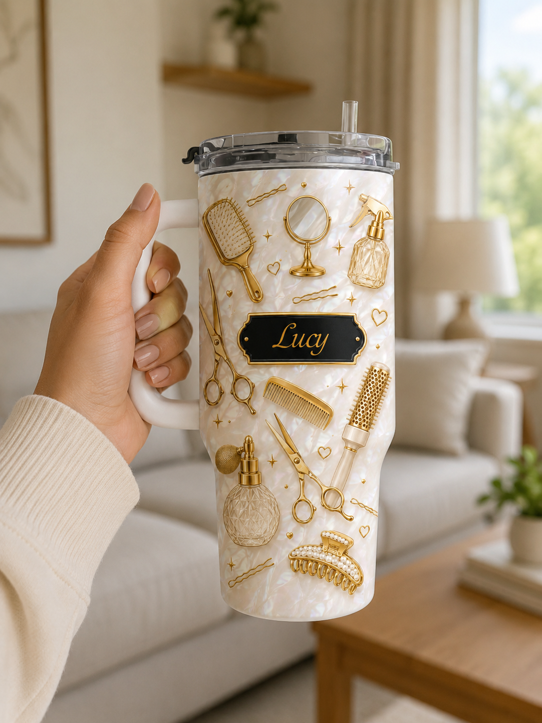 Master Of Style Hairdresser, 40oz Tumbler, Gift For Hair Stylist Lovers