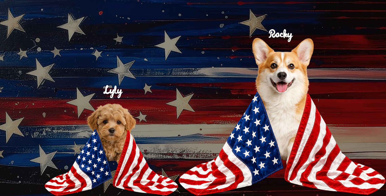 Custom Auto Windshield Sunshade, Car Window Protector - Personalized Photo Gift For Dog & Cat Lover, Pet Owner, 4th Of July, Independence Day, Summer
