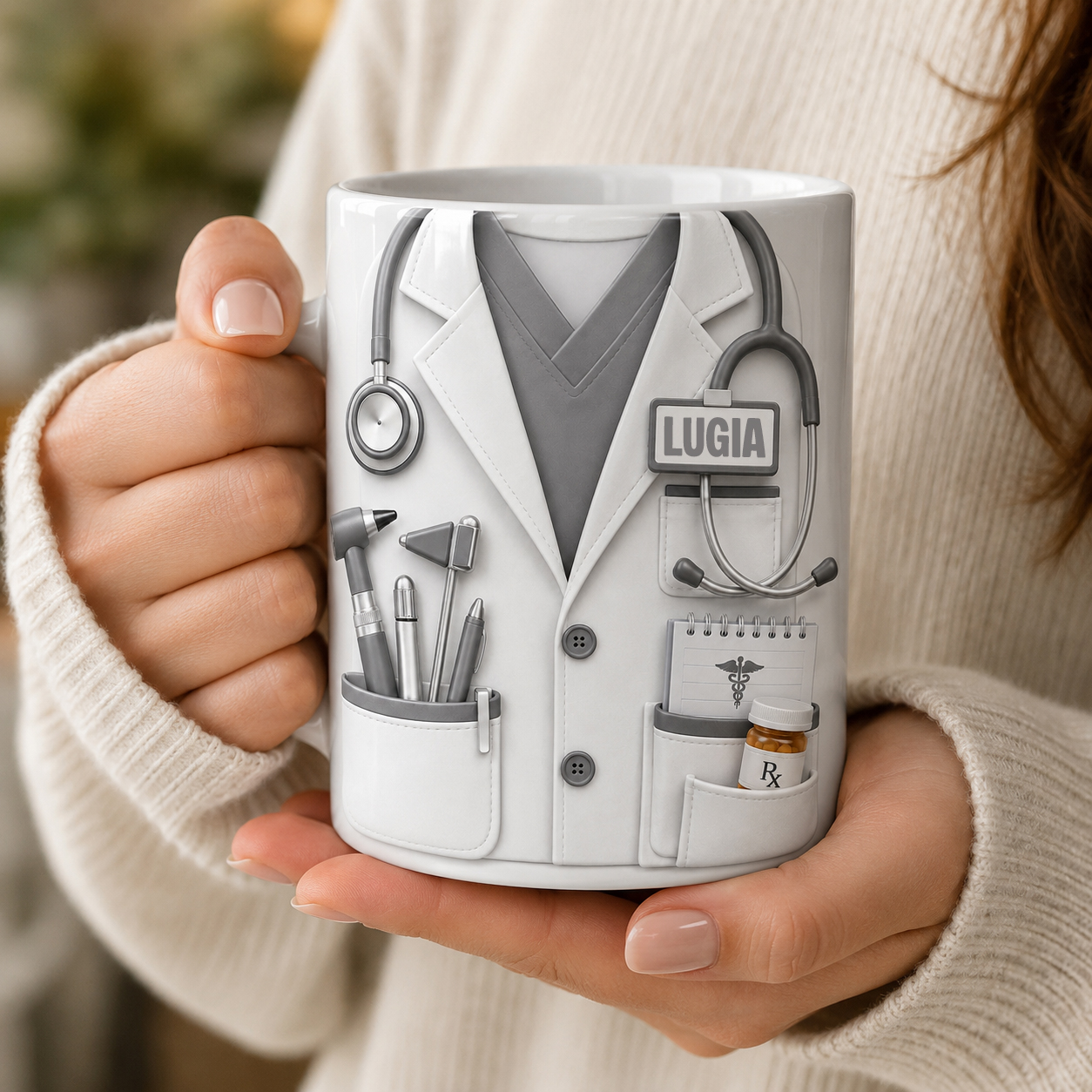 Customize With Your Favorite Doctor'S Name And Tools, Coffee Mug, Gift For Medical Professionals