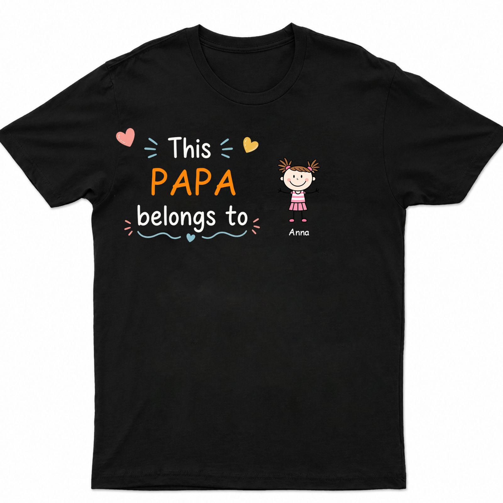 This Grandpa Belongs To Kid Stick Figures - Personalized T Shirt