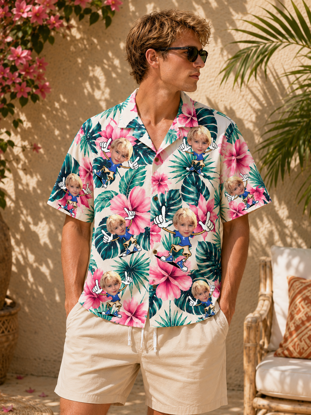 Personalized "Skater Mini-Me" Aloha Shirt