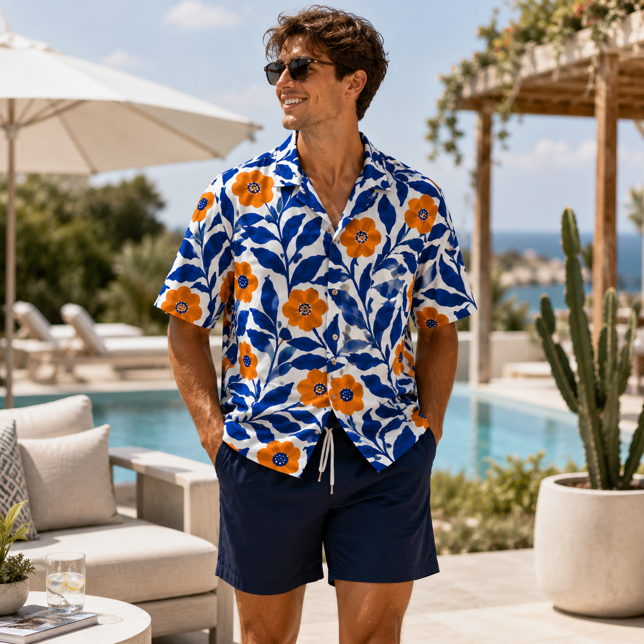 Personalized "Winter Wave" Beach Shorts